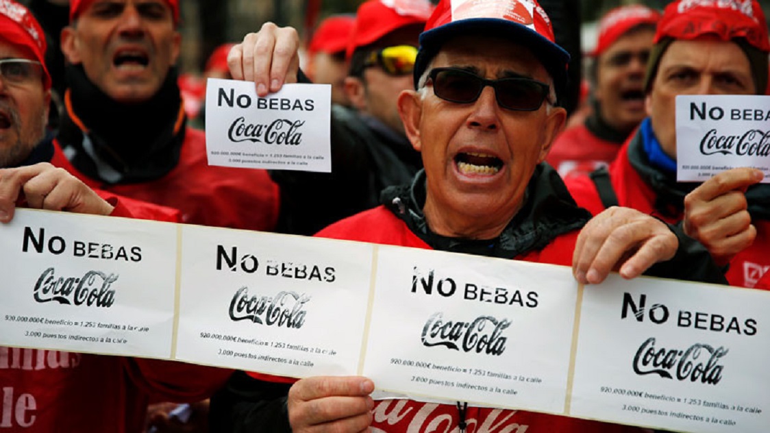 ESPAÑA / DESPIDOS “ESPARTANOS” Y SENTENCIAS JUDICIALES: LA LUCHA DE LOS TRABAJADORES DE COCA-COLA