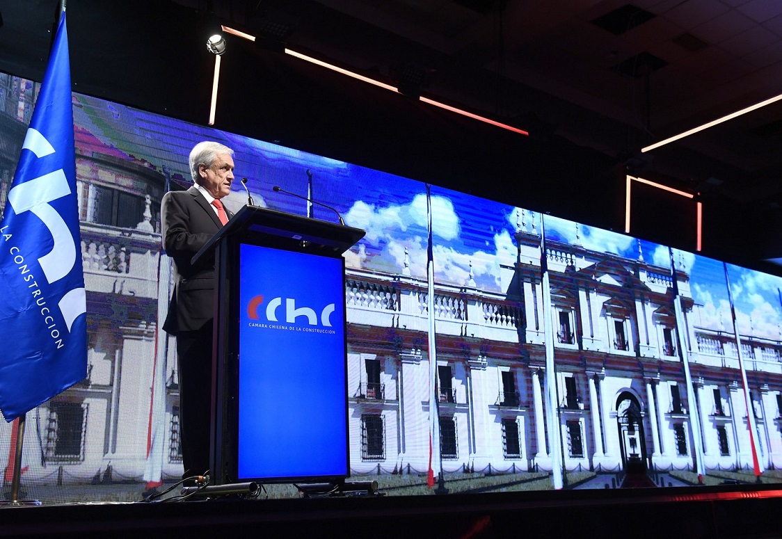 Presidente Piñera anunció Plan de Infraestructura de largo plazo y e hizo llamado a reactivar la inversión