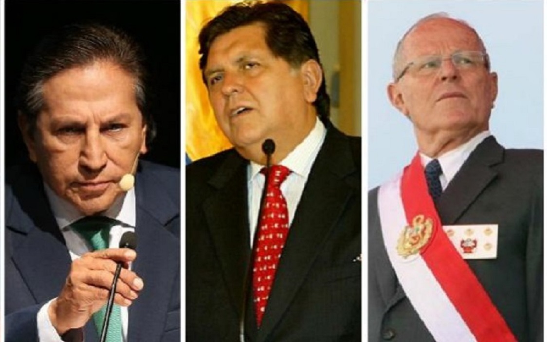 PERÚ / Los expresidentes de la República peruana, Alejandro Toledo, Alan García y Pedro Pablo Kuczynski son por ahora el blanco de las pesquisas de la Comisión Lava Jato