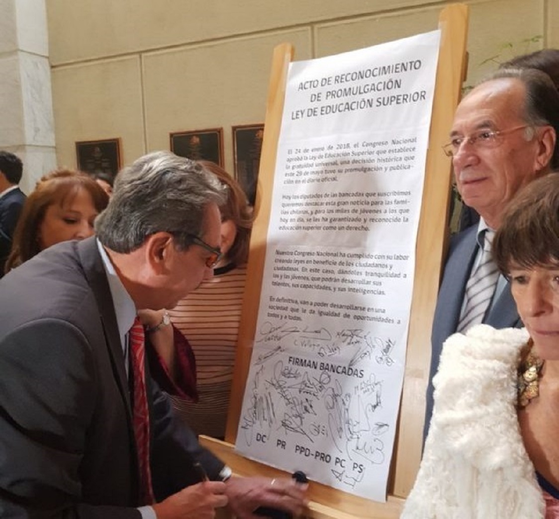 POLÍTICA / BANCADA RADICAL (PR) CALIFICA COMO “ERROR MEZQUINO” INTENTO DE LA MONEDA DE ESCONDER PROMULGACIÓN DE LEY DE EDUCACIÓN SUPERIOR