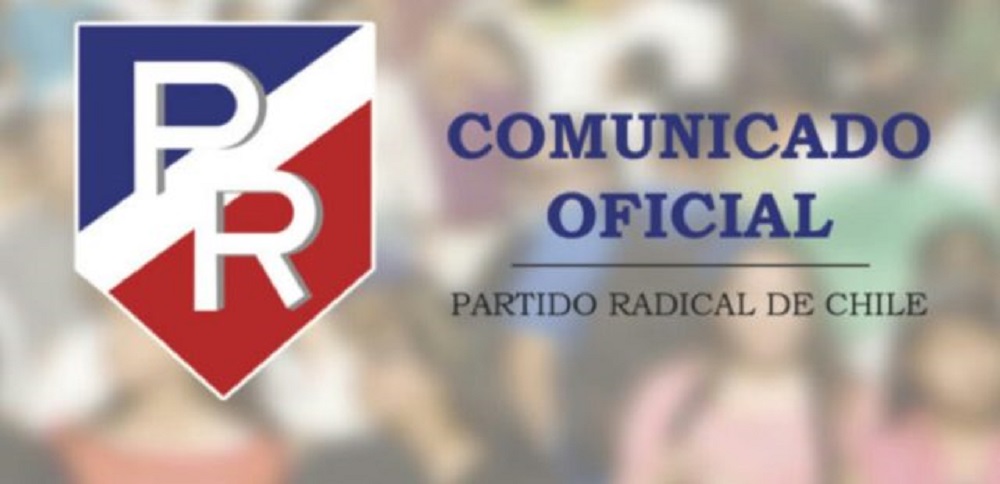 POLÍTICA / COMUNICADO OFICIAL TRANSPARENCIA PARTIDO RADICAL (PR)