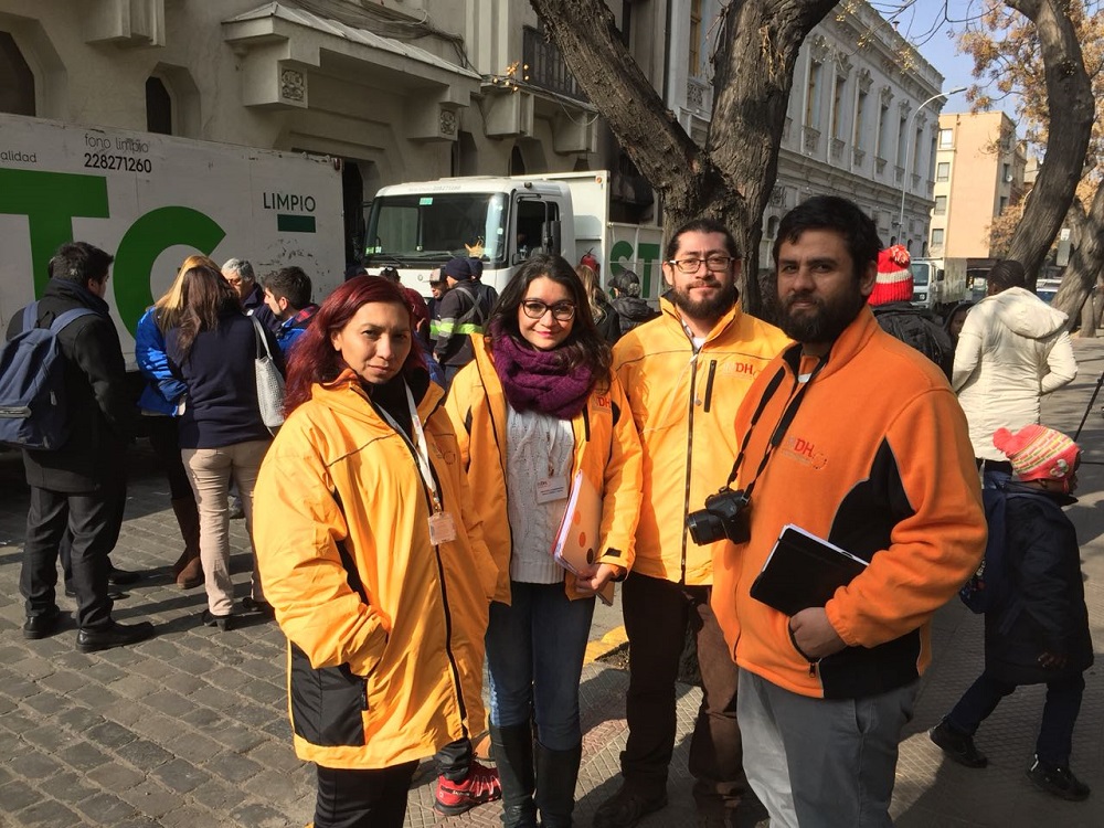 INDH OBSERVA CUMPLIMIENTO DE ESTÁNDARES DE DD.HH EN DESALOJO DE INMUEBLE EN SANTIAGO