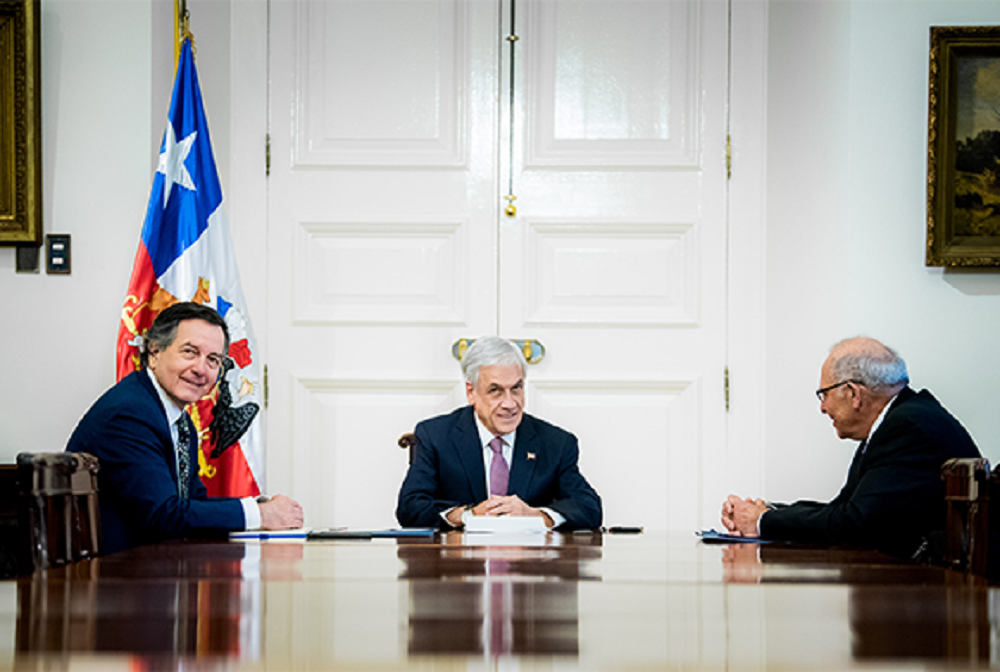 CANCILLER AMPUERO Y AGENTE GROSSMAN SE REÚNEN CON EL PRESIDENTE PIÑERA ANTE PRÓXIMO FALLO DE LA CORTE INTERNACIONAL DE JUSTICIA