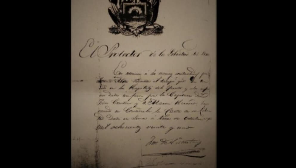 CULTURA / DESAPARICIÓN DEL MANUSCRITO DE JOSÉ DE SAN MARTÍN EN PERÚ EVIDENCIA TRÁFICO CULTURAL