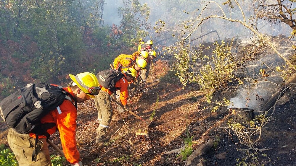  CORMA apoya con 9 aeronaves y más de 600 brigadistas en combate de incendios en La Araucanía
