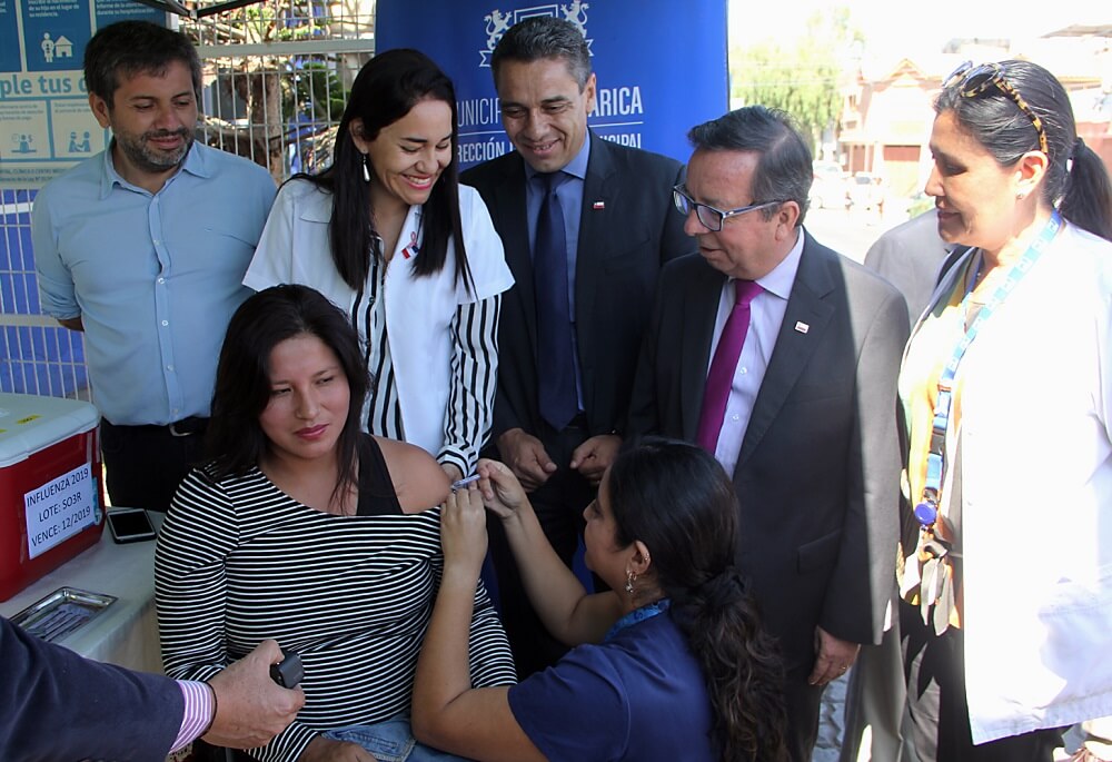 Autoridades de Arica refuerzan llamado a vacunarse contra la influenza