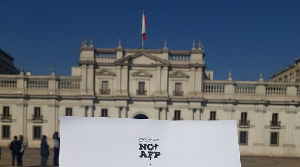  Coordinadora Nacional de Trabajadoras y Trabajadores NO+AFP «rechaza» propuesta de pensiones del gobierno»