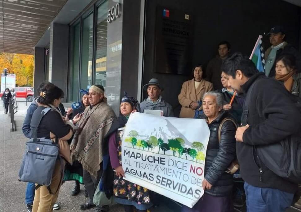  Comunidades mapuche de Lican Ray informan al Intendente su rechazo al proyecto de Tratamiento de Aguas Servidas