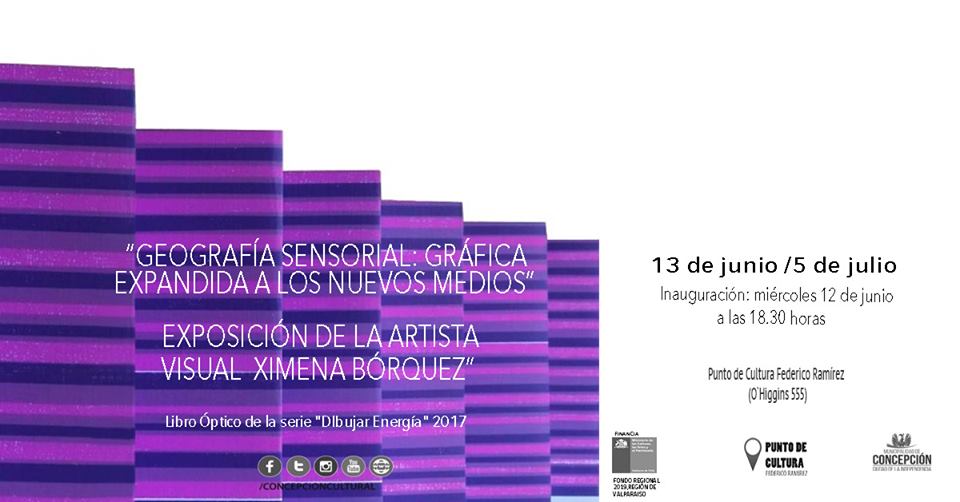Ximena Bórquez exhibe «Geografía Sensorial: Gráfica Expandida a los Nuevos Medios» en el Punto de Cultura Federico Ramírez