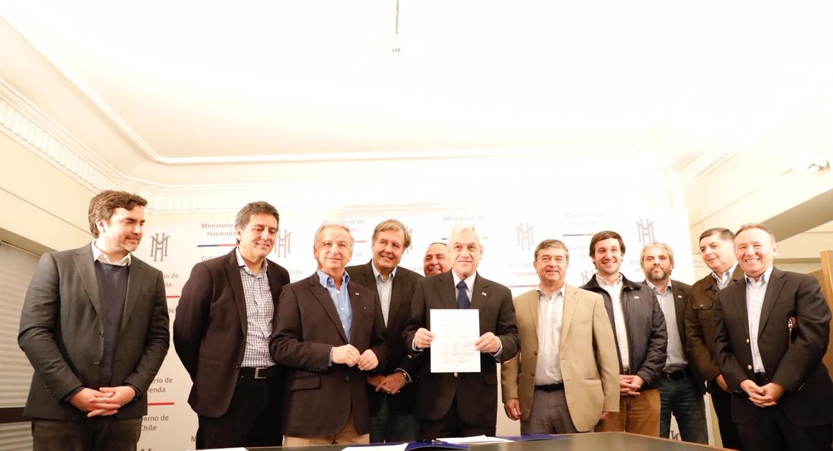  Gobierno y Chile Vamos firman Protocolo de Acuerdo por Modernización Tributaria
