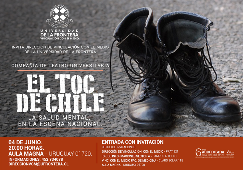 En la ciudad de Temuco se estrenará la obra teatral “El Toc de Chile”
