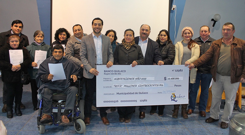 Setenta organizaciones comunitarias de la sureña comuna de Quilaco recibieron importante subvención municipal