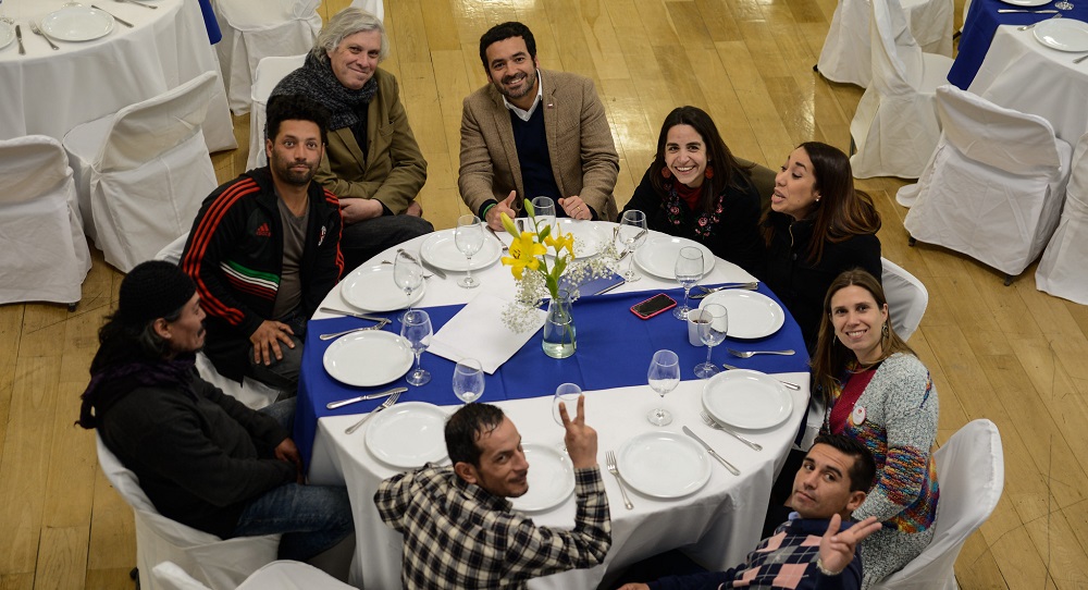  Delegación de Red Calle organizó almuerzo con personas en situación de calle en Museo de la Memoria