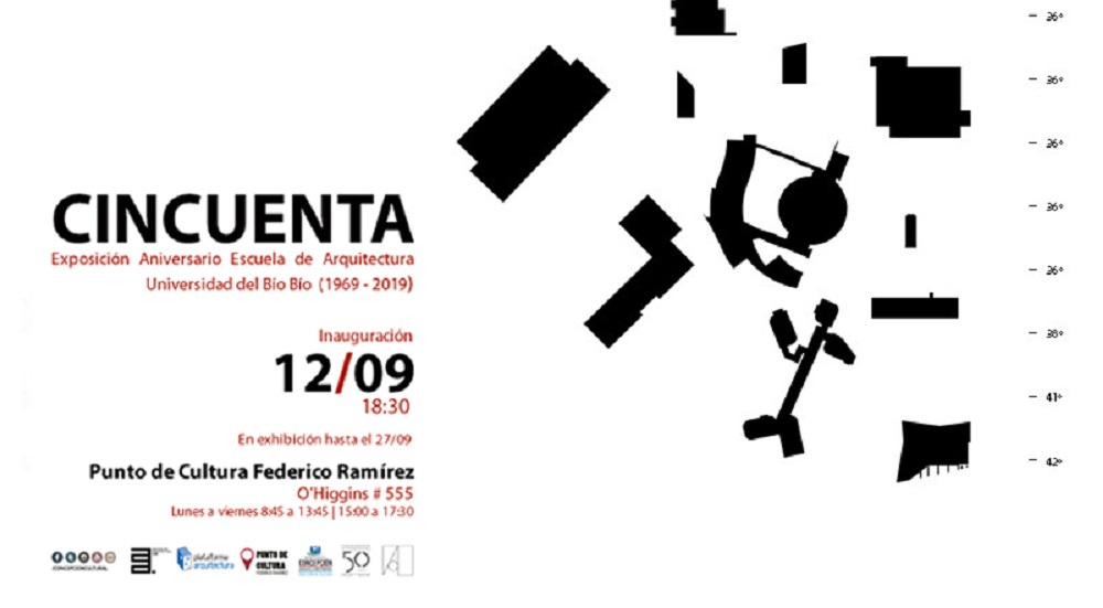 Exposición celebra los 50 años de la Escuela de Arquitectura de la Universidad del Bío Bío