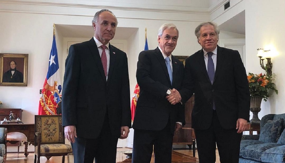  Secretario general de la OEA Luis Almagro | «El presidente Piñera ha defendido con eficiencia el orden público y ha tomado medidas para garantizar los derechos humanos»
