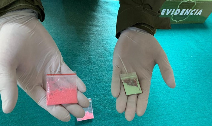 Carabineros de OS7 Concepción detuvieron a una mujer y su pareja por venta de drogas sintéticas a través de redes sociales