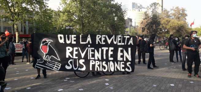Jornada de potentes y emotivas manifestaciones por la libertad de lxs presxs politicxs de la revuelta
