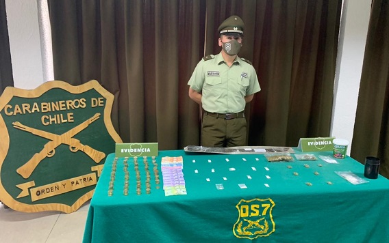 OS-7 Concepción detuvo a sujeto apodado «El Pitufo» quien mantendría un foco de tráfico de drogas en Chiguayante