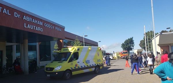  Hospital de Lautaro realizó simulacro de emergencia apoyado por diversas organizaciones de la comuna