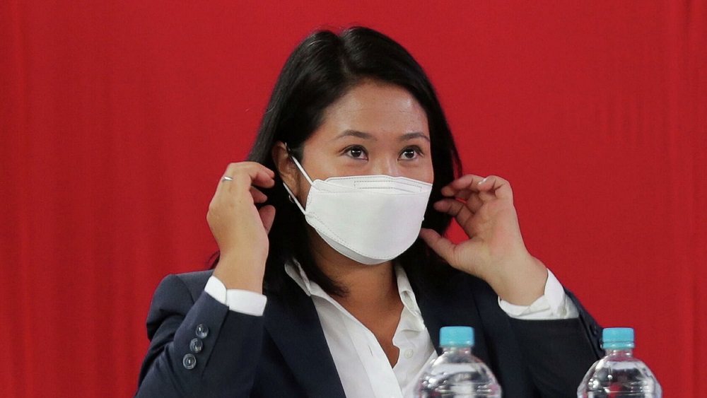  Keiko Fujimori llama a sus seguidores a presentar pruebas de fraude en el balotaje de Perú