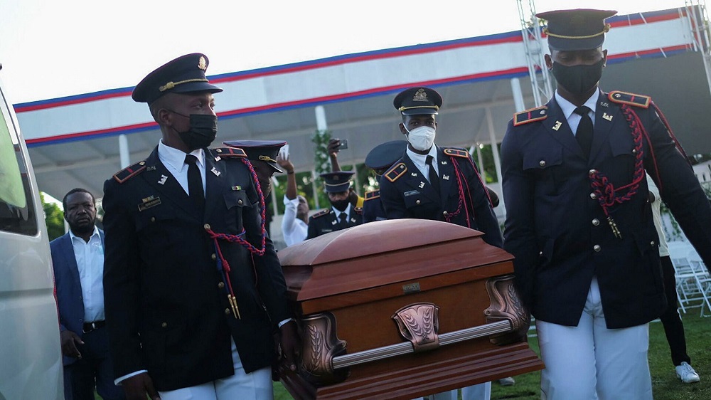 Estallan disparos en el funeral del presidente de Haití
