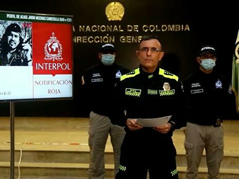  Colombia expide circular roja de Interpol contra ‘Jhon Mechas’, líder de exFARC