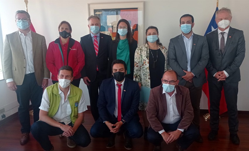 Municipio de Temuco firma importante alianza con embajada suiza para intercambio técnico en temas medioambientales