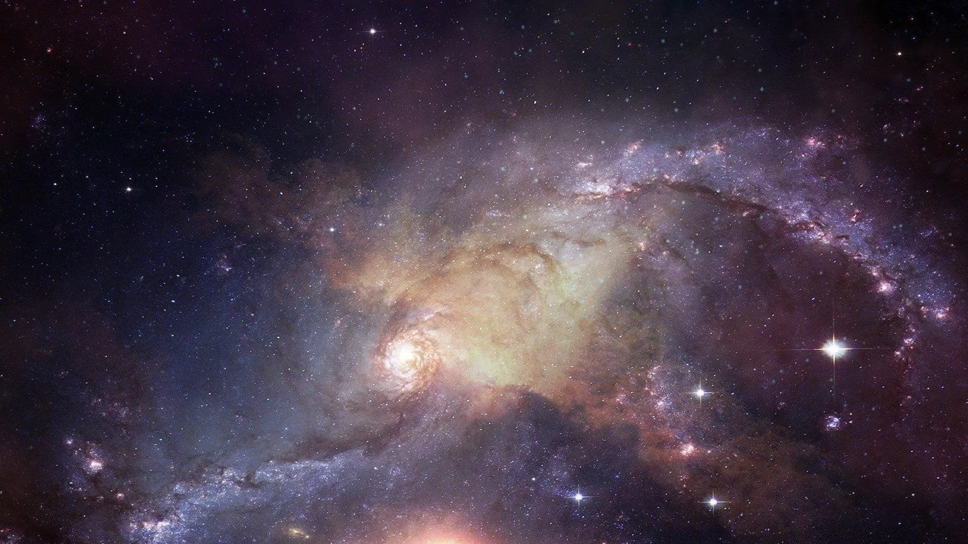  El Hubble capta una espectacular imagen de tres galaxias que ‘se destrozan’ entre sí | Foto