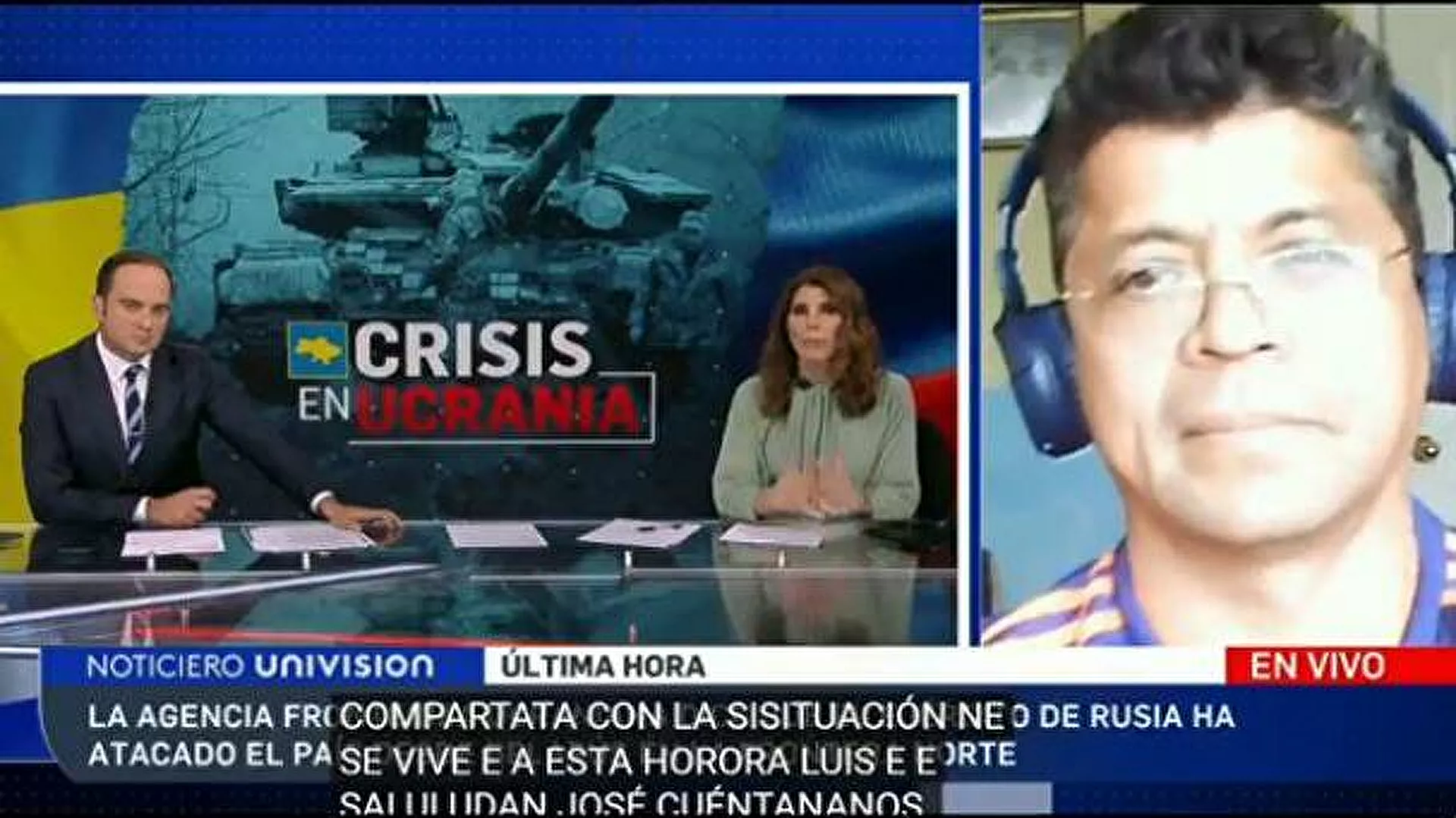 Colombiano en Donetsk critica en vivo «la desinformación» de un canal de EEUU | Video