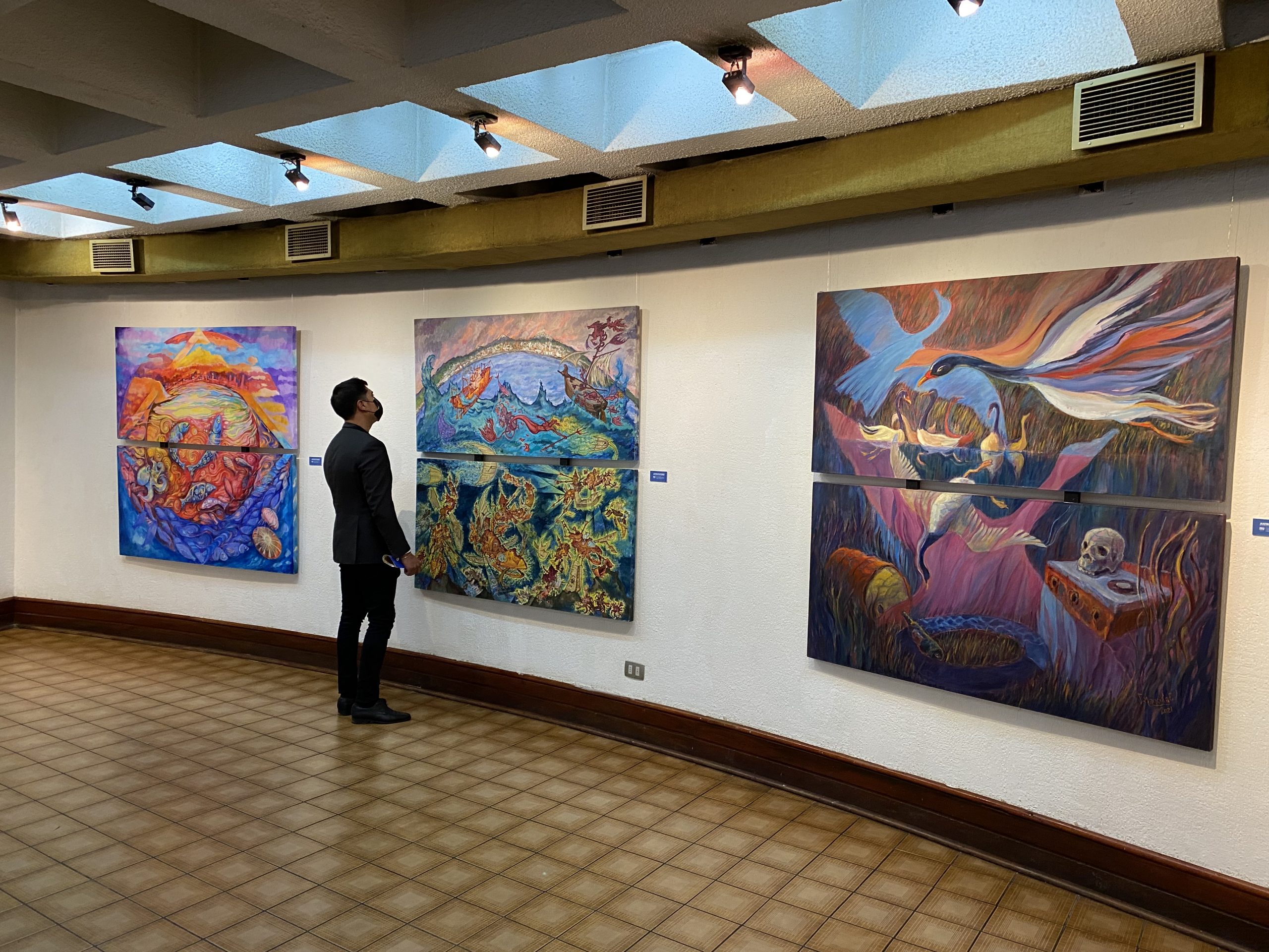 En Temuco artistas plásticos de Puerto Montt exponen sus obras en la Galería Municipal de Arte Plaza Aníbal Pinto