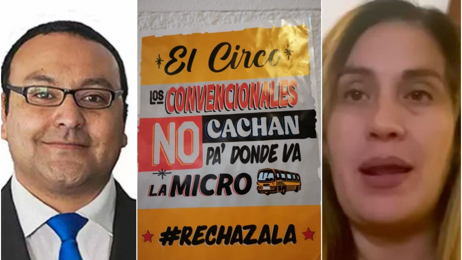 Exseremi de Piñera «Aldo Erazo» y exjefa de campaña de Kast «Marcela Ruz» detenidos por Carabineros: Fueron sorprendidos pegando afiches contra la Convención