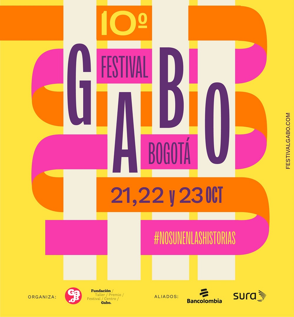 Los días 21, 22 y 23 de octubre, se desarrollará por primera vez en Bogotá el Festival Gabo, retomando la presencialidad en todas sus actividades.