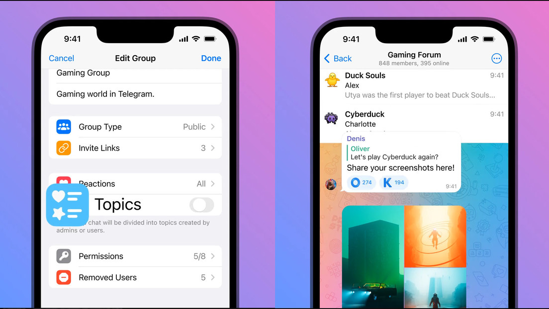  La aplicación de mensajería Telegram presenta nuevas funciones