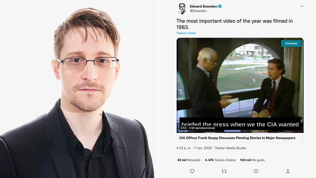CIA plantó historias en importantes medios de comunicación de EEUU | Snowden comparte «el video más importante del año» grabado en 1983