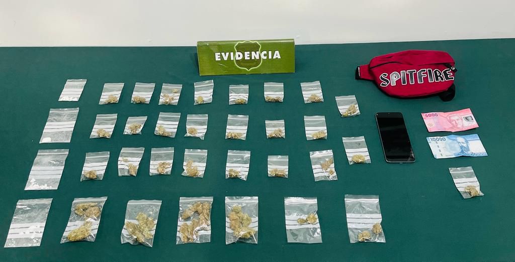 Carabineros del OS-7 detuvo a sujeto que comercializaba cocaína y marihuana al interior de la Universidad de Concepción